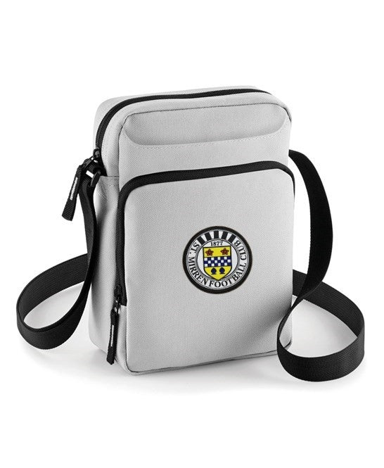 SMFC Cross Body Bag Light Grey St Mirren Direct