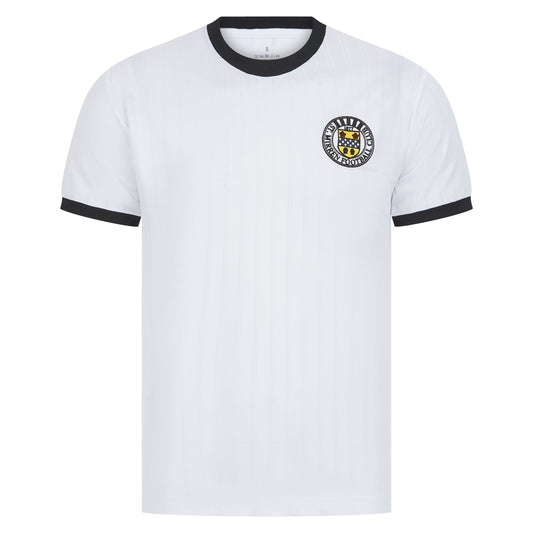 Jnr SMFC Retro Style T-Shirt White|Black