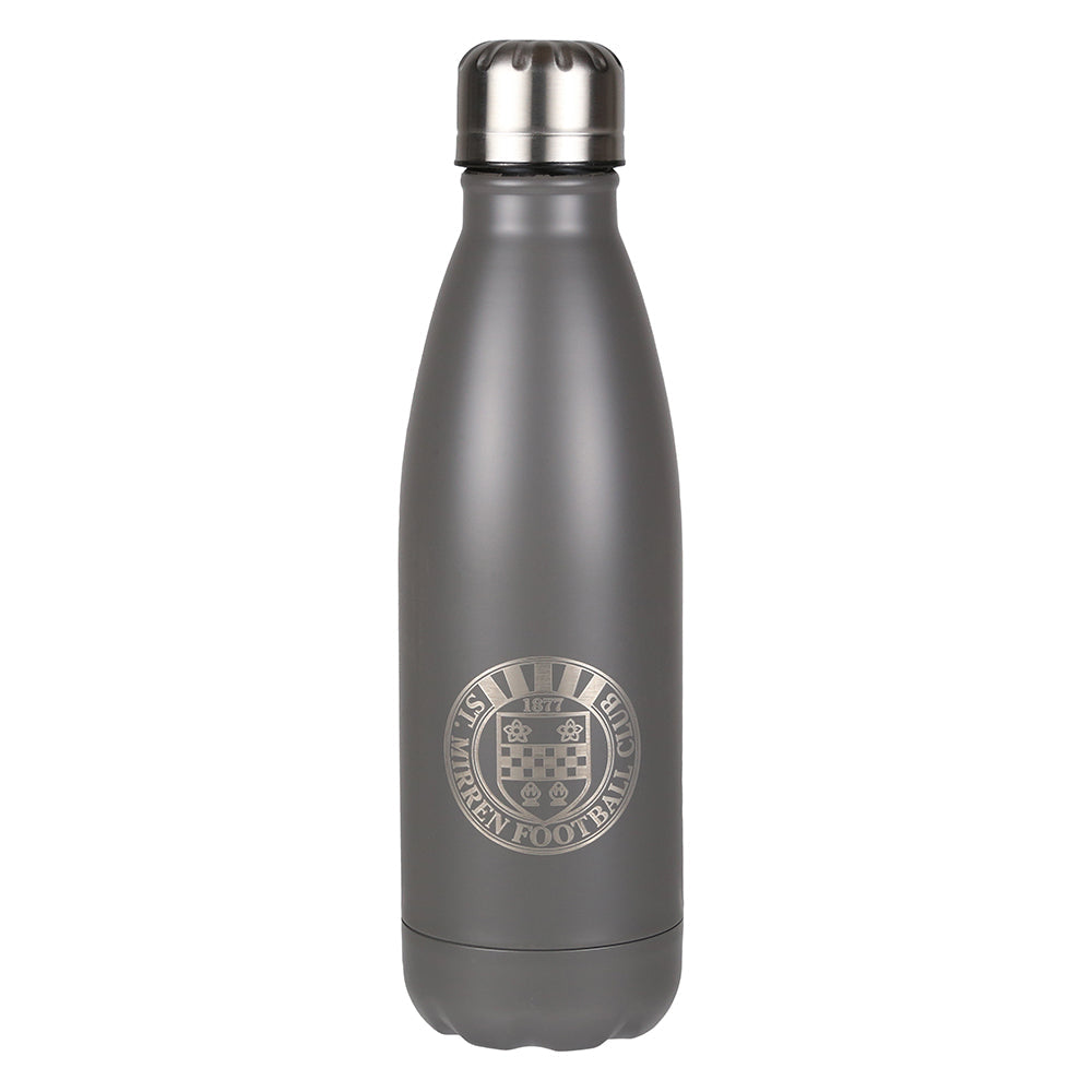 Stainless Steel Water Bottle Grey – St Mirren Direct