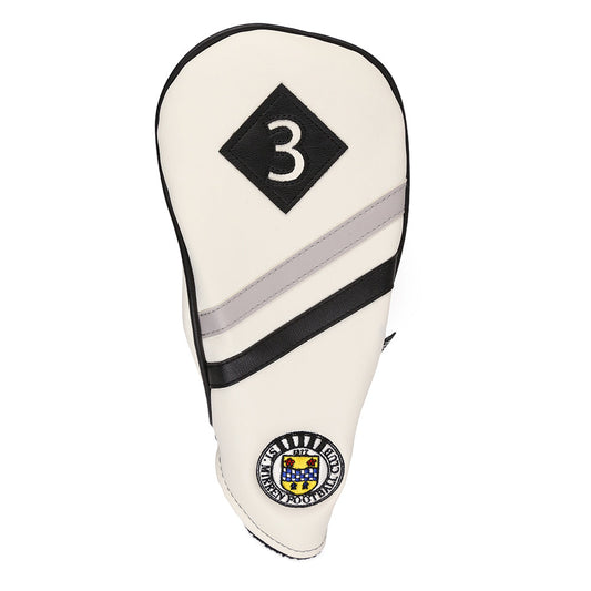 3 Wood Headcover White